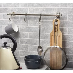 4 Hook Satin Nickel Hanger -Furniture Sale Store 12841635 1764833216156918