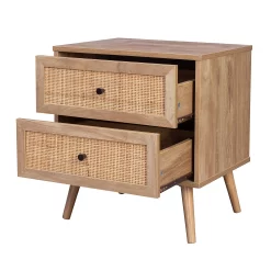 Kubu Rattan 2 Drawer Bedside Table -Furniture Sale Store 12844064 1304870210044231