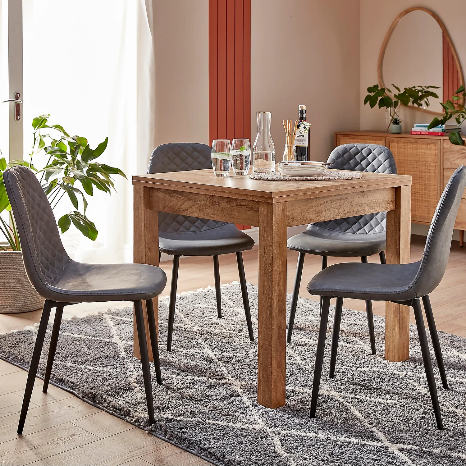 Kubu 4-6 Seater Extending Dining Table 2 Kubu 4-6 Seater Extending Dining Table - Image 2