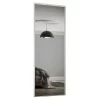 Classic Sliding Wardrobe Door Mirror With White Frame (W)762mm