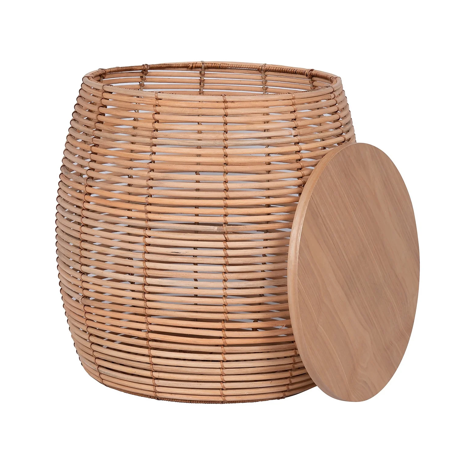 Rey Rattan Storage Side Table 3 Rey Rattan Storage Side Table - Image 3