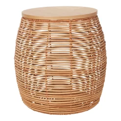 Rey Rattan Storage Side Table