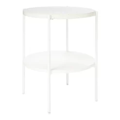 Solna Terrazo Side Table - White