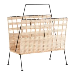 None Wicker Magazine Rack
