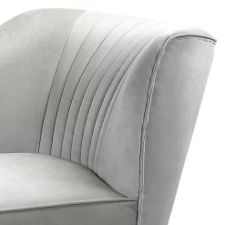 Lara Luxury Velvet Chaise Longue - Silver -Furniture Sale Store 12882862 1664949010192423