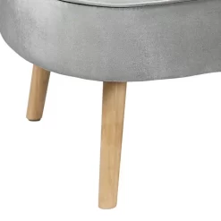 Lara Luxury Velvet Chaise Longue - Silver -Furniture Sale Store 12882862 3974893575459013