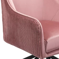 Pia Pleat Swivel Chair - Rose -Furniture Sale Store 12882869 1324887373410543