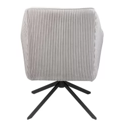 Pia Pleat Swivel Chair - Silver -Furniture Sale Store 12882871 1854887373095483
