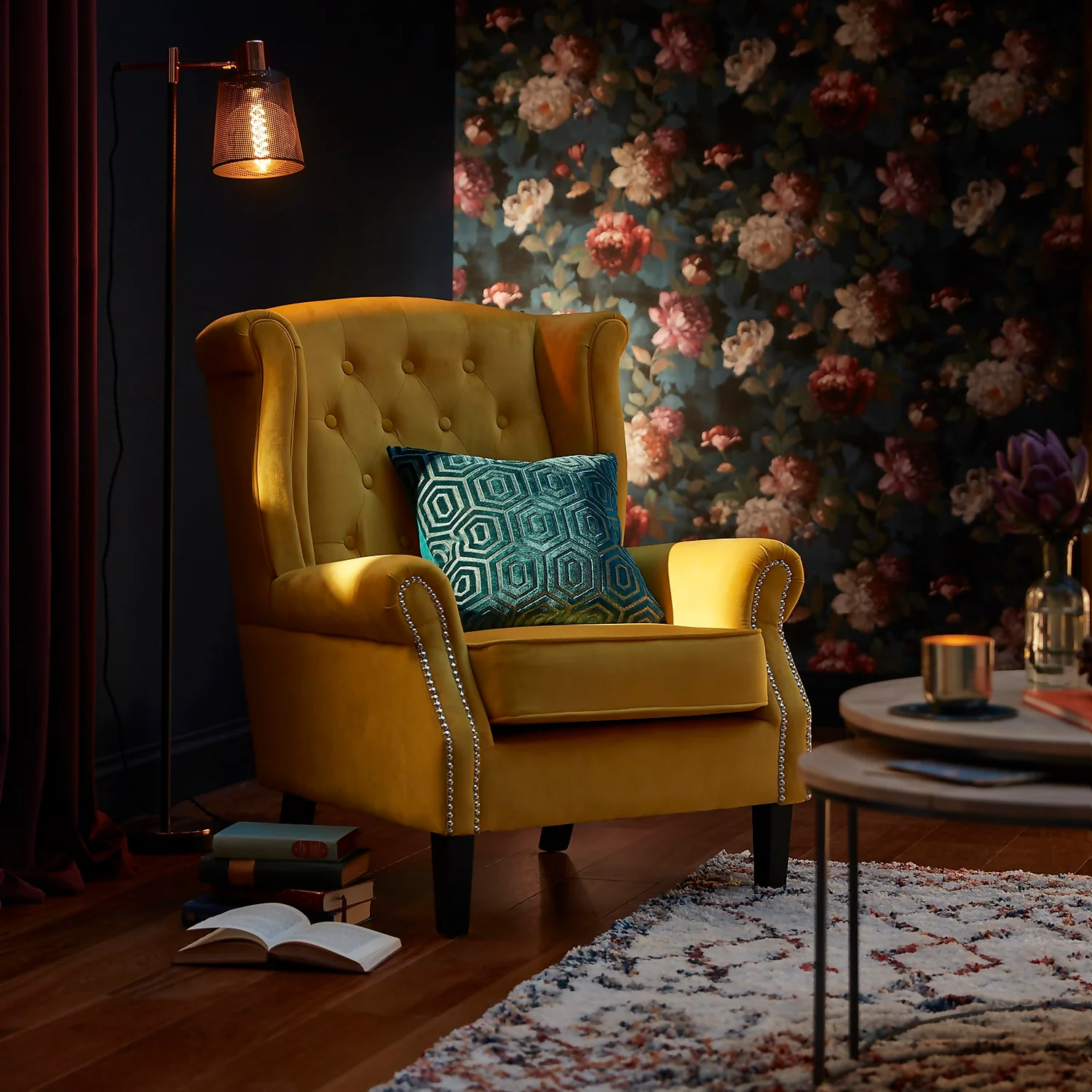 Chester Armchair - Mustard 2 Chester Armchair - Mustard - Image 2