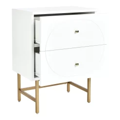 House Beautiful Taylor 2 Drawer Bedside Table - White -Furniture Sale Store 12886096 1354862228017314