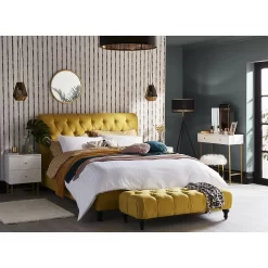 House Beautiful Taylor 2 Drawer Bedside Table - White -Furniture Sale Store 12886096 7194862227978359