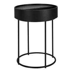 House Beautiful Halo Black Ash Side Table