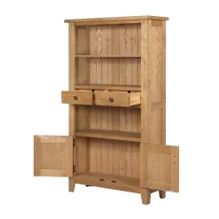 Hocombe Display Bookcase - Oak -Furniture Sale Store 12914676 1834933241313576
