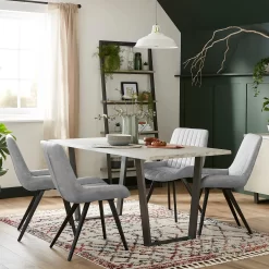 Dalston Dining Chair - Set Of 2 - Silver 4 Dalston Dining Chair - Set Of 2 - Silver -Furniture Sale Store 12915457 2504971603856953