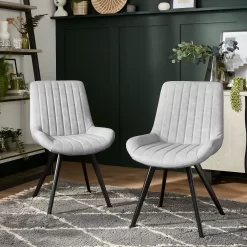 Dalston Dining Chair - Set Of 2 - Silver 5 Dalston Dining Chair - Set Of 2 - Silver -Furniture Sale Store 12915457 4834971603882609
