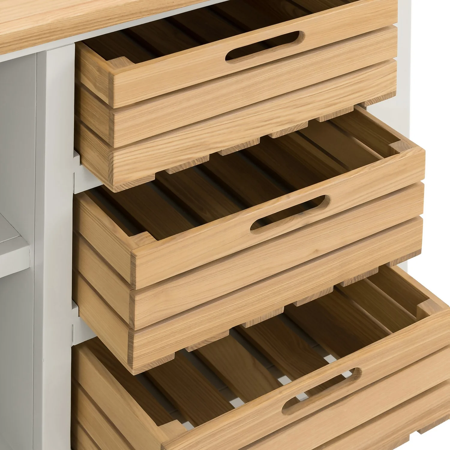 Ashstead Small Sideboard - Oak & Ivory 7 Ashstead Small Sideboard - Oak & Ivory - Image 7