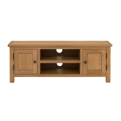 Norbury Wide TV Stand - Oak -Furniture Sale Store 12940838 2054873341814554