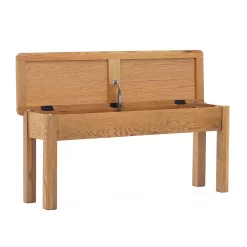 Norbury Storage Dining Bench - Oak -Furniture Sale Store 12940845 1674874669675706