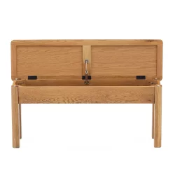 Norbury Storage Dining Bench - Oak -Furniture Sale Store 12940845 3154874669723007