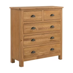 Norbury 5 Drawer Chest - Oak