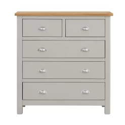 Norbury 5 Drawer Chest - Grey -Furniture Sale Store 12940860 3534873335632298