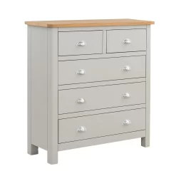 Norbury 5 Drawer Chest - Grey