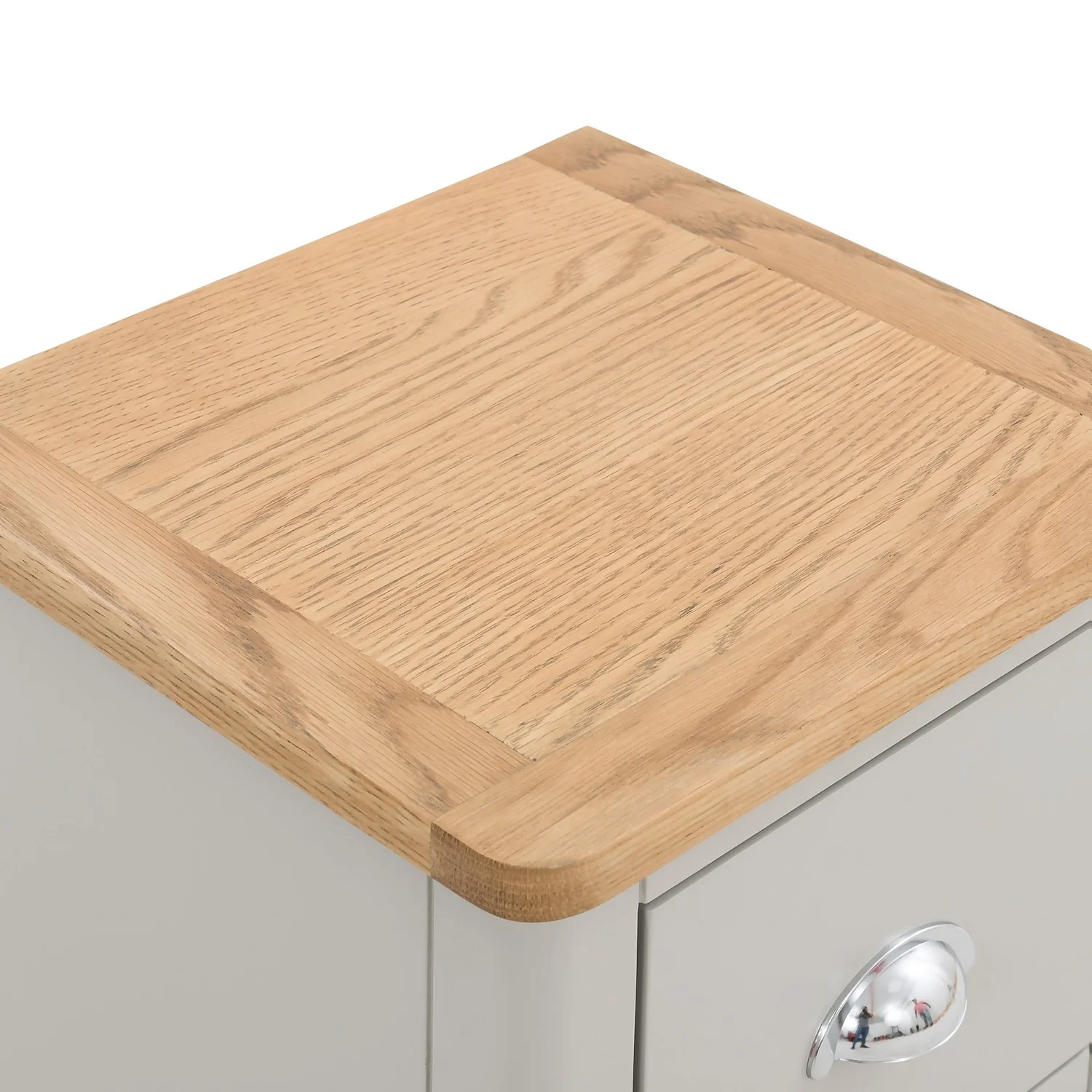 Norbury 2 Drawer Bedside Table - Grey 7 Norbury 2 Drawer Bedside Table - Grey - Image 7