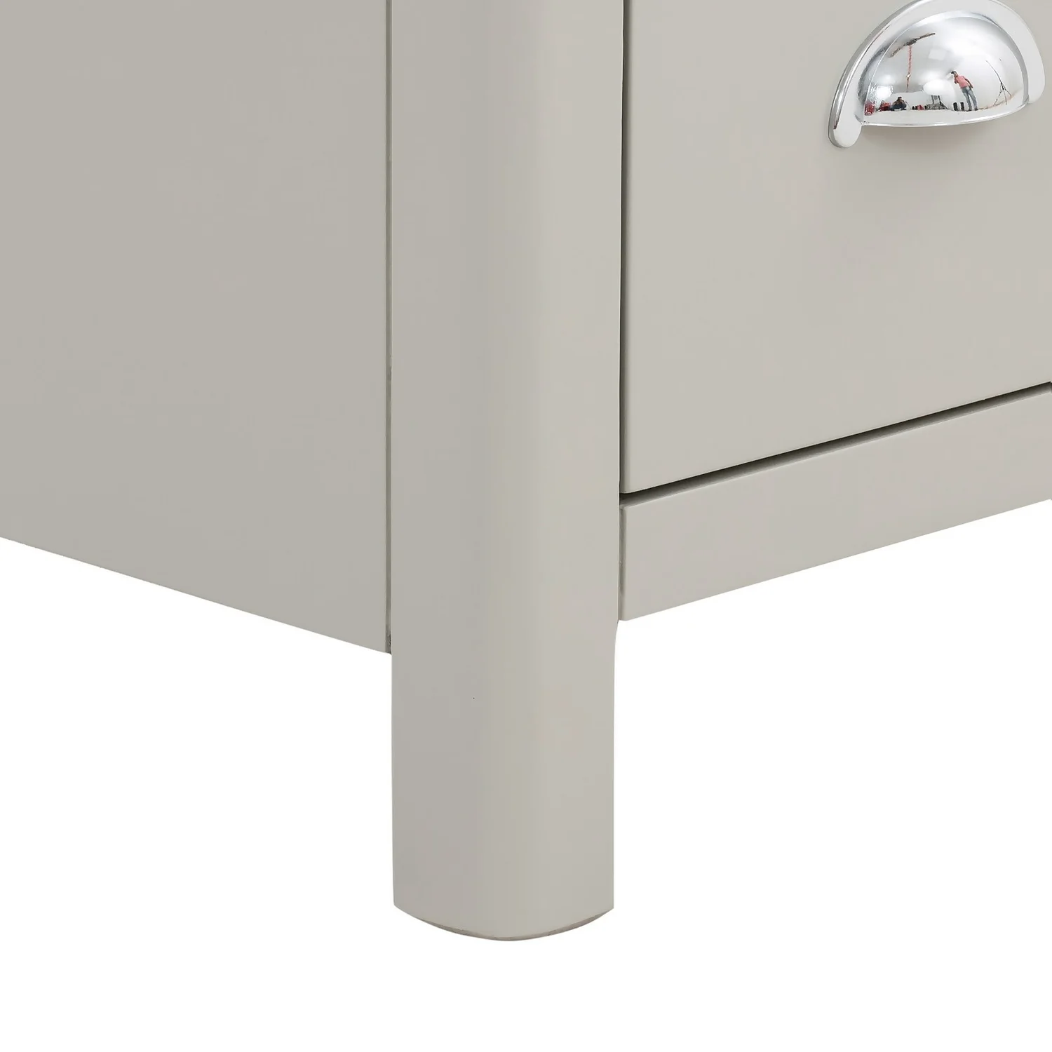 Norbury 2 Drawer Bedside Table - Grey 8 Norbury 2 Drawer Bedside Table - Grey - Image 8