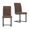 Ayden Cantilever Dining Chair - Set Of 2 - Tan