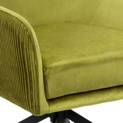 Pia Pleat Swivel Chair - Olive -Furniture Sale Store 13222763 1684940701734945