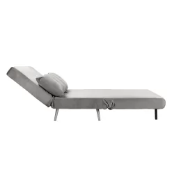 Freya Velvet Folding Sofa Bed - Grey -Furniture Sale Store 13222764 1794933444642950