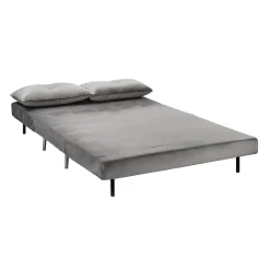 Freya Velvet Folding Sofa Bed - Grey -Furniture Sale Store 13222764 5844933444694100