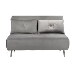 Freya Velvet Folding Sofa Bed - Grey -Furniture Sale Store 13222764 7844933444496055