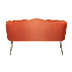 Sophia Scallop Occasional Sofa - Burnt Orange -Furniture Sale Store 13222766 9564920057615021