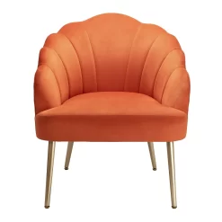 Sophia Scallop Occasional Chair - Burnt Orange -Furniture Sale Store 13222770 1854920057578262
