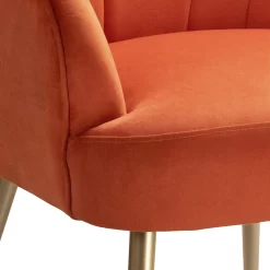 Sophia Scallop Occasional Chair - Burnt Orange -Furniture Sale Store 13222770 6824920057736278