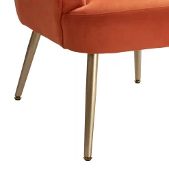Sophia Scallop Occasional Chair - Burnt Orange -Furniture Sale Store 13222770 6994920057799422