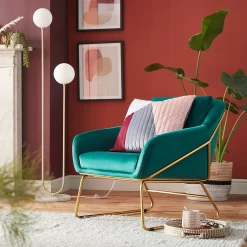 Evelyn Metal Frame Chair - Emerald -Furniture Sale Store 13222772 3214932955526721