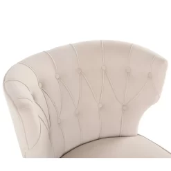 Sadie Velvet Accent Chair - Ivory -Furniture Sale Store 13223762 3894927512142902