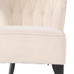Sadie Velvet Accent Chair - Ivory -Furniture Sale Store 13223762 4404927512171000