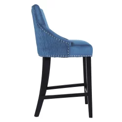 Annabelle Velvet Bar Stool - Navy -Furniture Sale Store 13223768 8544927306609227