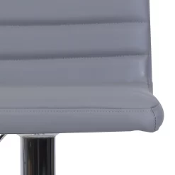 Chet Height Adjustable Faux Leather Bar Stool - Grey -Furniture Sale Store 13223770 1404927306650984