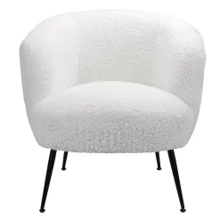 Tori Boucle Tub Chair - White -Furniture Sale Store 13224150 3994919264467773