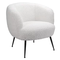 Tori Boucle Tub Chair - White