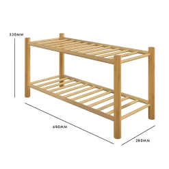 Living Elements 2 Tier Bamboo Shoe Rack -Furniture Sale Store 13231129 1384929069103455