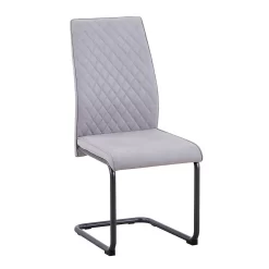 Skelby Cantilever Dining Chairs - Set Of 2 - Silver Grey -Furniture Sale Store 13244352 1354947968209608