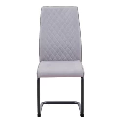 Skelby Cantilever Dining Chairs - Set Of 2 - Silver Grey -Furniture Sale Store 13244352 1514947968239419