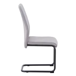 Skelby Cantilever Dining Chairs - Set Of 2 - Silver Grey -Furniture Sale Store 13244352 6274947968263773