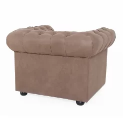 Chesterfield Faux Leather Armchair - Tan 8 Chesterfield Faux Leather Armchair - Tan -Furniture Sale Store 13514410 7794961771223147