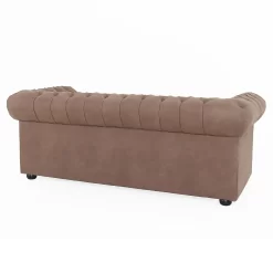Chesterfield Faux Leather 3 Seater Sofa - Tan -Furniture Sale Store 13514413 6434961771222784